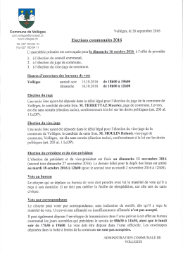 Convocation assemblée primaire