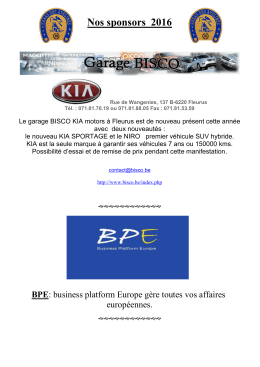 Nos sponsors 2016 - Haras des Avelines