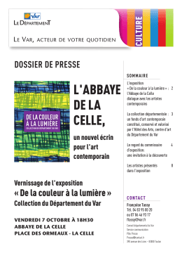 Press kit - H&ocirc;tel des Arts