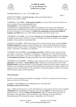 Voir le programme - Ville de Pont-du