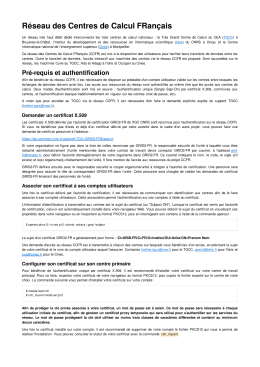 La documentation concernant l`utilisation du service est