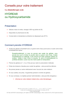 Fiche Hydrea