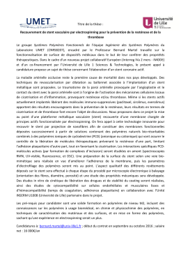 Nous proposons dans ce projet la mise au point d`une