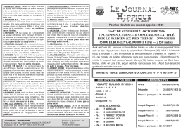PMU du Vendredi 21 Oct 2016