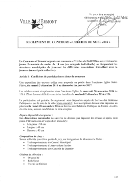 Page 1 Vu peut être annex- WILLE REGLEMENT DU CONCOURS