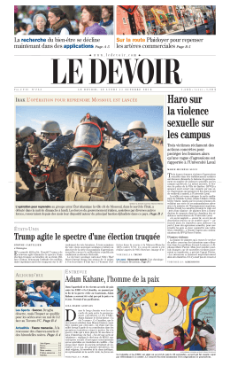 La une du jour