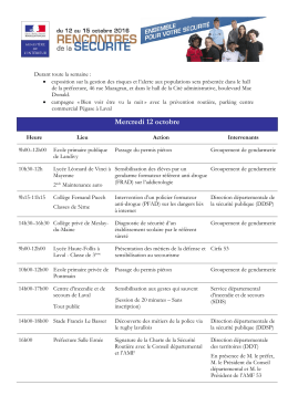 Télécharger le programme des Rencontres de la Sécurité en Mayenne