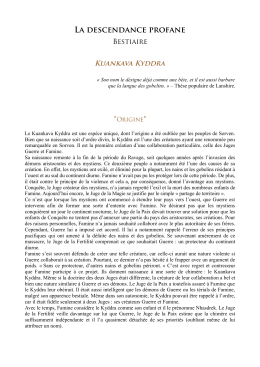 La descendance profane