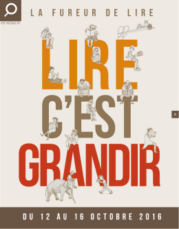 fureur de lire 2016 - Fédération Wallonie