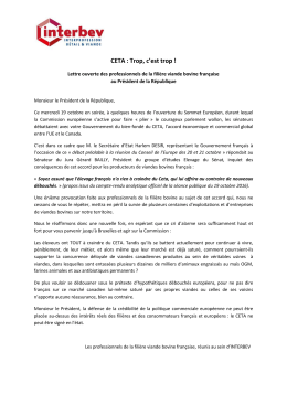 CETA : Trop, c`est trop