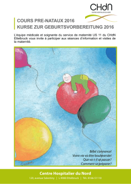 Kurse Geburtsvorbereitung 2016 - CHdN