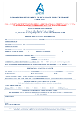 FormDde de CM 2017 - Mairie d`Andernos