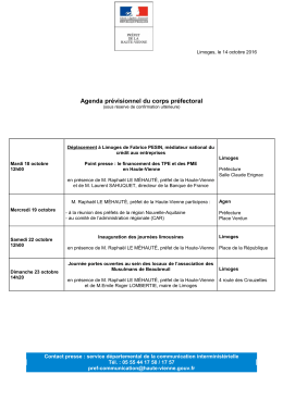 Agenda de la communication du 17 au 23 octobre - Haute