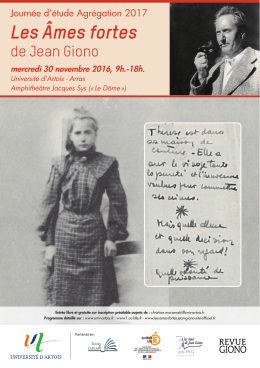 Les &Acirc;mes fortes de Jean Giono