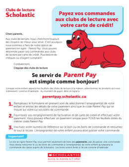 Lettre aux parents