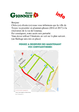 Page 1 Fleurs Q GioNNET "ofo Bonjour Ch&egrave;rs (es) clients (es) nous