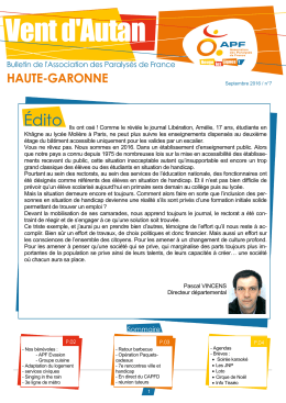 Vent d`Autan - D&eacute;l&eacute;gation APF de la Haute Garonne