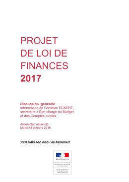 Christian ECKERT - Portail de l`économie et des finances