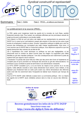 Syndicat constructif et repr&eacute;sentatif