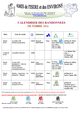 telecharger le calendrier du mois d`octobre 2016 - rando