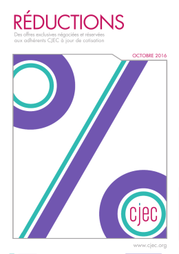r&eacute;ductions - le CJEC, le