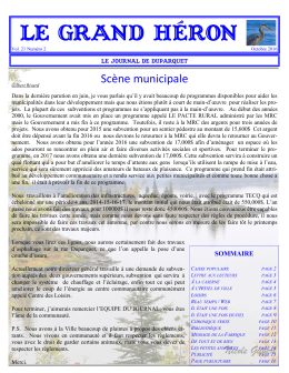 le grand h&eacute;ron - Cablevision.Qc.Ca