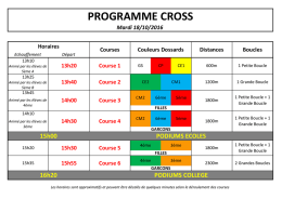 PROGRAMME CROSS