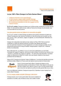 communiqu&eacute; de presse