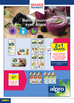 Bonne journ&eacute;e avec Alpro