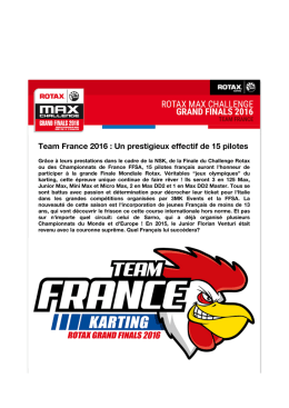 Team France 2016 : Un prestigieux effectif de 15