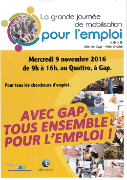 la grande journée de mobilisation pour l`emploi