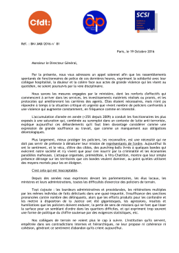 19 10 2016 dgpn colere policier