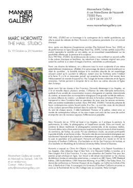 marc horowitz - Mannerheim Gallery