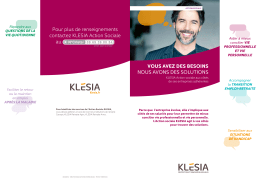 KLESIA Action sociale aux côtés de ses entreprises adhérentes