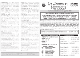 PMU du Mercredi 19 Oct 2016