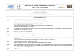 le programme - Mouvement Europ&eacute;en en Belgique