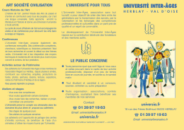 t&eacute;l&eacute;charger la brochure - Universit&eacute; Inter