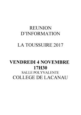 dossier ski La Toussuire - Site du collège de Lacanau