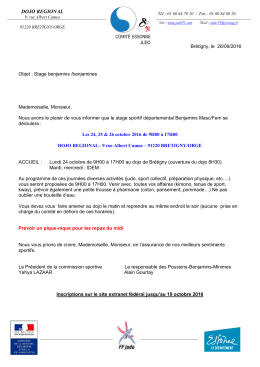 R&eacute;f : DL/MN - Comit&eacute; de l`Essonne de Judo