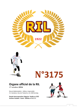 Résultats futsal 15-10-2016 J5