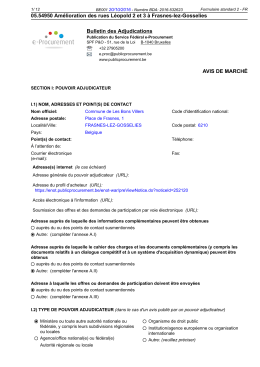 05.54950 Amélioration des rues Léopold 2 et 3 à Frasnes