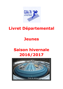 Livret Hivernal Jeunes - Club Athlétique Cauchois