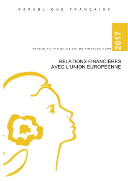 Consulter le jaune budgétaire « Relations financières avec l`Union