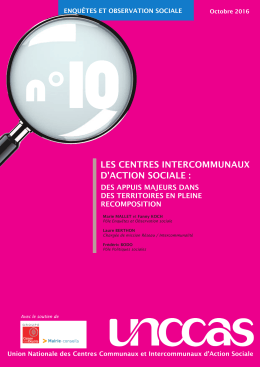 L`&eacute;tude de l`Unccas sur les Cias.
