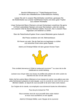 Herzlich Willkommen im ***Hotel-Restaurant Krone im Herzen des