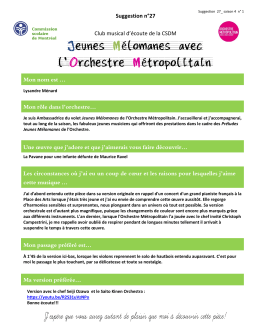 T&eacute;l&eacute;charger le fichier - Club musical d`&eacute;coute de la commission