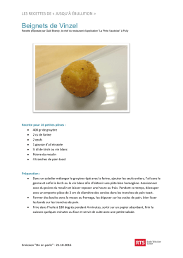beignets de Vinzel