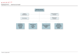 Organigramme | Service du travail