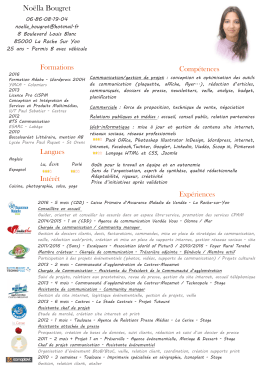 CV - Noëlla Bougret