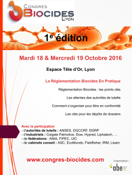 cliquant ici - Congrès Biocides